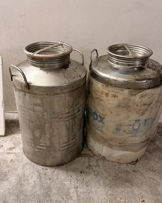 Contenitori fusti 50 litri acciaio inox per olio