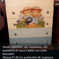 Mobiletto e vasca bimbi