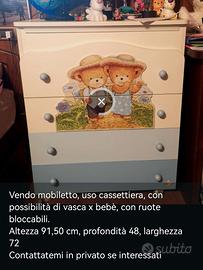 Mobiletto e vasca bimbi