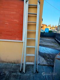 scala itelescopica alluminio a tre sezioni 