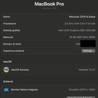 Macbook Pro 2019 16'' - 16GB - AMD Radeon Pro