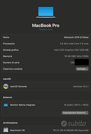 Macbook Pro 2019 16'' - 16GB - AMD Radeon Pro