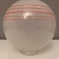 Paralume lampada in vetro vintage.