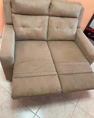 Divano 2 posti recliner manuale