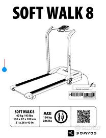 tapis roulant domyos soft walk 8