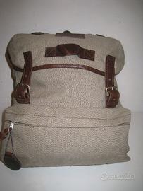 zaino INVICTA in grossa tela di cotone+similpelle
