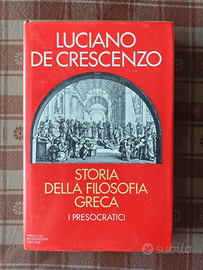 Luciano De Crescenzo Storia della filosofia greca