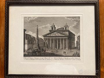 Incisione XVIII sec. del Pantheon d’Agrippa