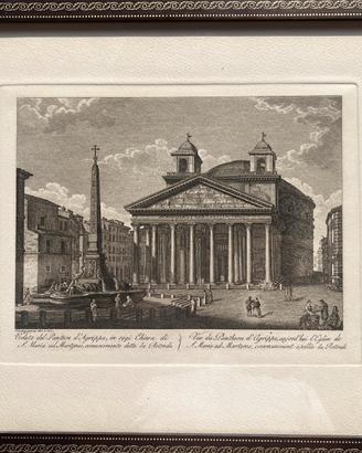 Incisione XVIII sec. del Pantheon d’Agrippa