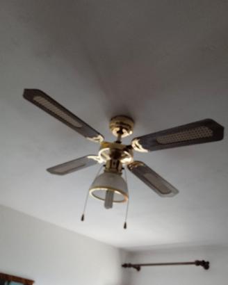 Lampadario con ventilatore
