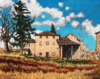 "La Gualesa" dipinto di Lorenzo Mesini