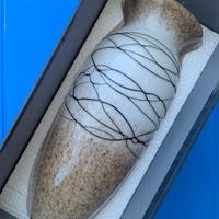 Vaso in vetro decorato