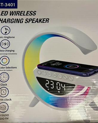 Sveglia Led + Ricarica Wireless + Bluetooth