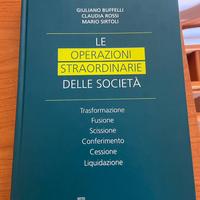 Le operazioni straordinatie delle società