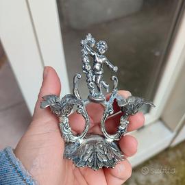Candelabro con angeli argento 