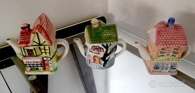 Mini teiere casetta da collezione