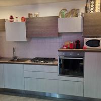  cucina moderna rovere bianco e tortora