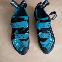 Scarpe da arrampicata, imbrago e magnesite