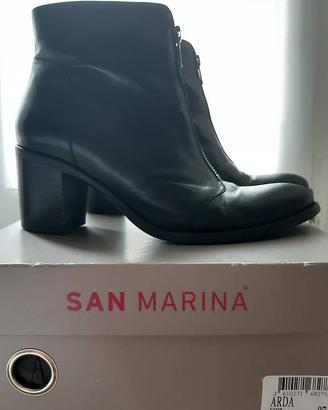 Stivaletti in pelle nera San Marina – taglia 37