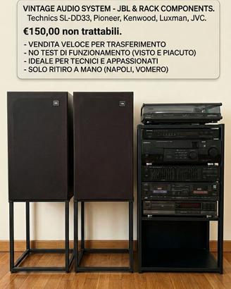 Impianto Stereo Vintage Hi-Fi + Casse JBL | Per Te