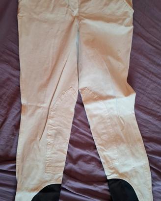 pantaloni equitazione bianchi equiline 