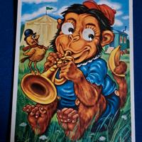 cartolina  serie occhi mobili