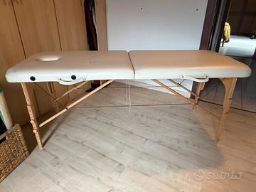 Lettino da massaggio pieghevole in legno