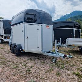 Trailer trasporto cavalli in alluminio 2 posti