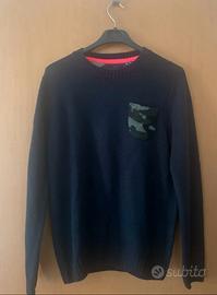 Pullover girocollo uomo Clockhouse blu taschino M