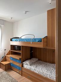 cameretta completa: letto+armadio+scrivania