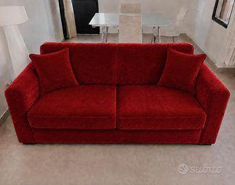 Divano Letto BARETE (POLTRONESOFÀ) col. Rosso