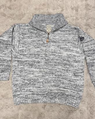 Maglione troyer uomo Bleuette vintage grigio L