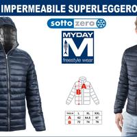 PIUMINO BLU NAVY SLIM FIT IMPERMEABILE