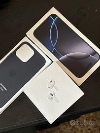iPhone 16 Pro Max 512 Nero + AirPod Pro 2
