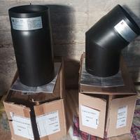 2 pz di tubo x stufa a legna NUOVI 