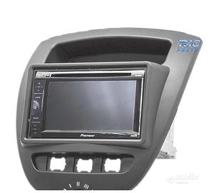 CORNICE NERA RADIO 2-DIN PER CITROEN C1 TOYOTA AYG