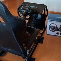 Sedia - Sedile gaming con volante e pedaliera