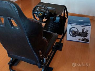 Sedia - Sedile gaming con volante e pedaliera