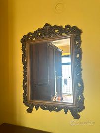 Specchio Grande Cornice Barocca Lavorata
