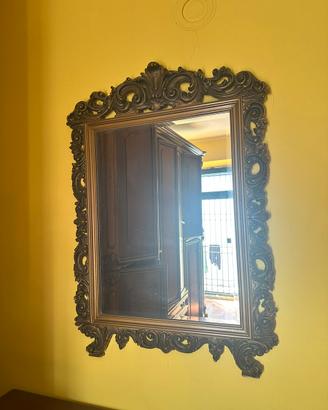 Specchio Grande Cornice Barocca Lavorata
