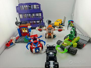 Lotto lego 7 set completi Marvel e Harry potter