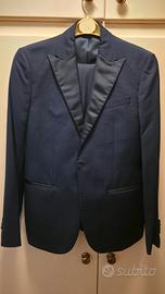 Angelico abito blu notte lana vergine Made in Ita