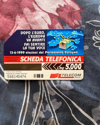 scheda telefonica parlamento europeo