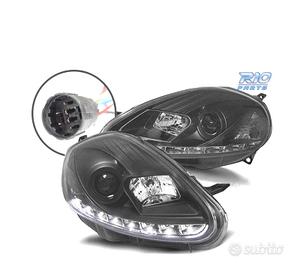 FARI FIAT GRANDE PUNTO 08-09 LUCE DIURNA NERO