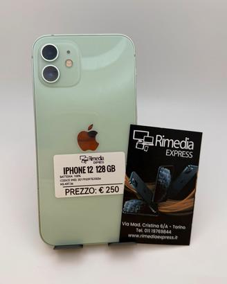 iPhone 12 128GB verde usato garanzia 