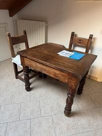 Tavolino vintage in noce