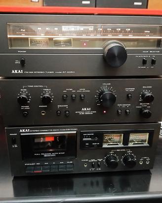 IMPIANTO AKAI CON MOBILETTO ORIGINALE