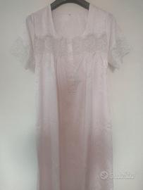 2 Camicie da notte Vintage. Cottone/ Seta. Tg 44
