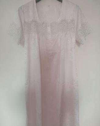 2 Camicie da notte Vintage. Cottone/ Seta. Tg 44