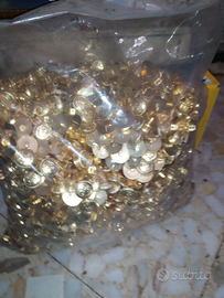 Bottoni ancora Marina oro dorati mm 20